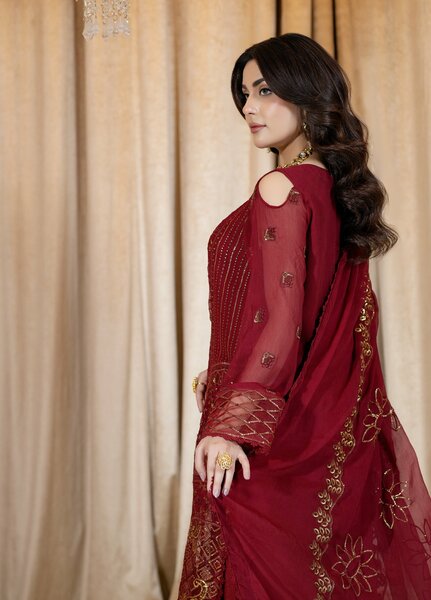Daastan Raum by Sarb Unstitched Embroidered Chiffon 3 Piece Suit RS26UCD DCL-05 - Festive Collection