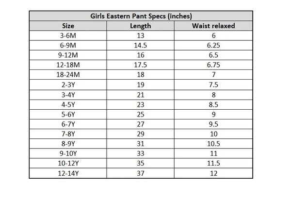 Girls Cotton Casual Basic Pants - White