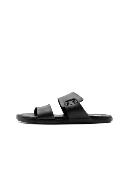 Black Camel Men's Double Strap Premium Slides