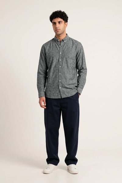 Polo Republica Men's Block Check Casual Shirt
