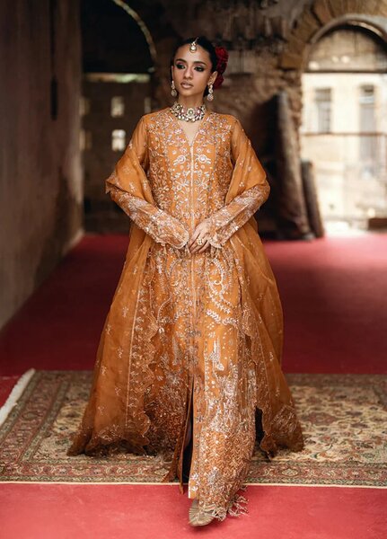 Mehermaah by Florent Embroidered Organza Suits Unstitched 3 Piece FL25MU Zarposh - Formals Collection