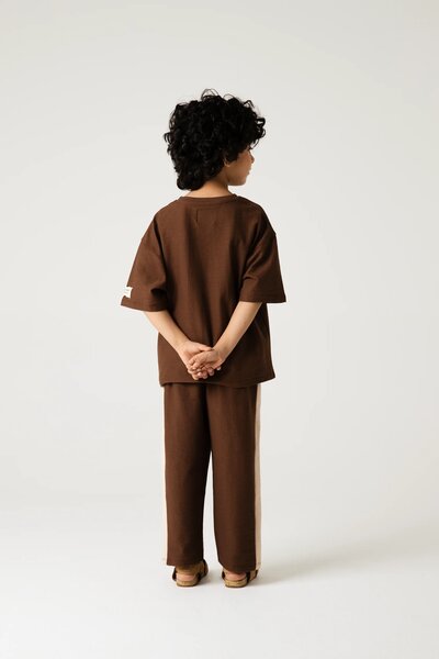 Brown & Beige Relaxed Co-ord Set