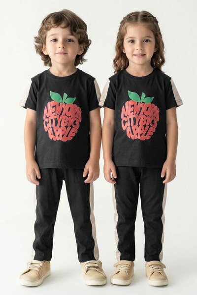 Tiny Teens Kid's Big Apple Twin Set