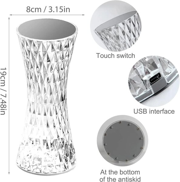 Home.Co- Diamond Table Lamp