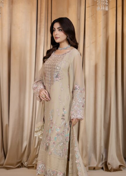 Daastan Raum by Sarb Unstitched Embroidered Chiffon 3 Piece Suit RS26UCD DCL-03 - Festive Collection