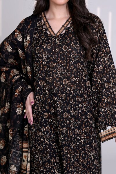 Narmin by Narkin's Unstitched Printed Khaddar 3 Piece Suit NN26UK NUWKDP-3163 - Casual Collection