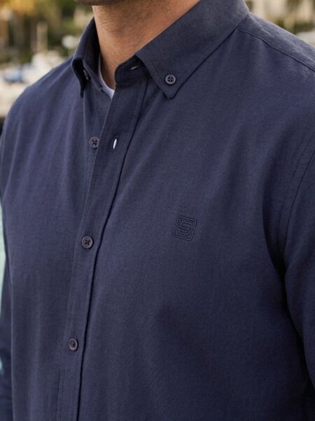 Navy Oxford Shirt (CSB-347)