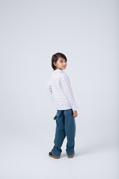 Striped Drop Shoulder Tee