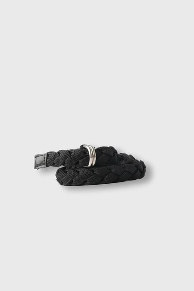 Girls Braided Black Belt