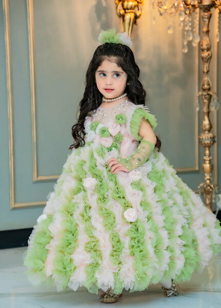 Fashion With Style Hub Pret Plain Net 1 Piece Reem Frock
