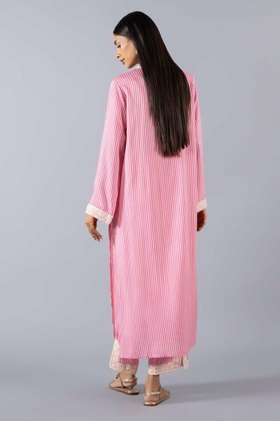 Stitched Embroidered Linen Shirt