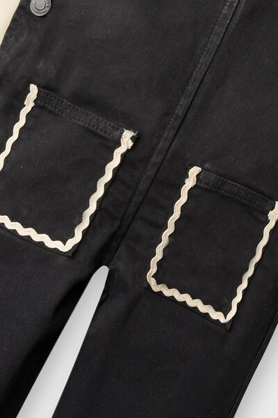 Girls Utility Twill Dungaree Set