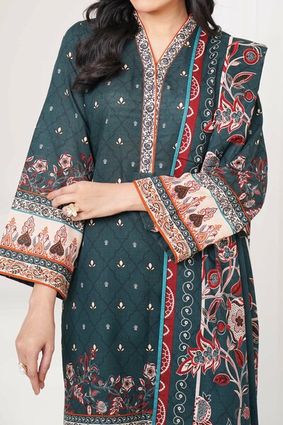 Narmin by Narkin's Unstitched Printed Khaddar 3 Piece Suit NN26UK NUWKDP-3180 - Casual Collection