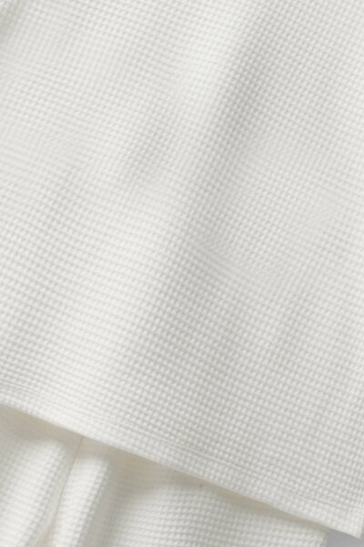 Girls White Textured Waffle Co-Ord Set