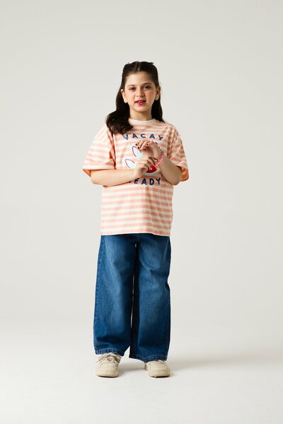 Girls Vacay Ready Oversized Tee