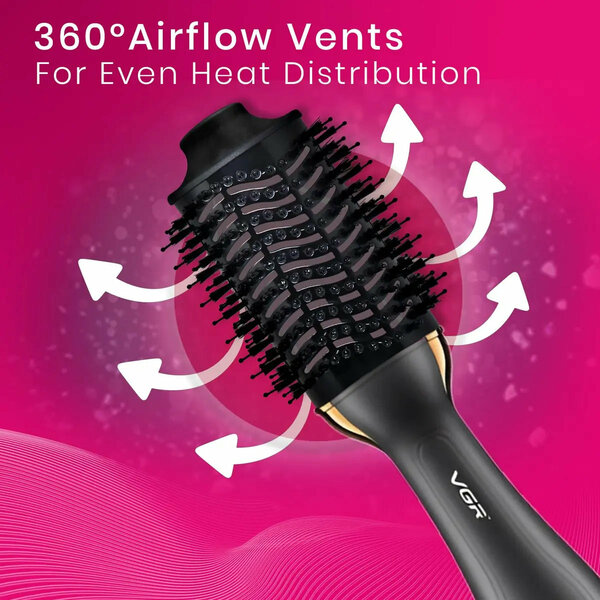 VGR - Professional Hot Air Brush With Dc Motor