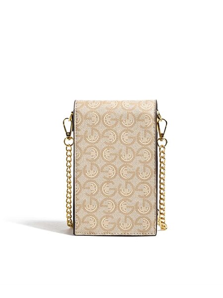 Shein - Women's Mini Vintage Letter Print Cell Phone Purse Chain Crossbody Bag