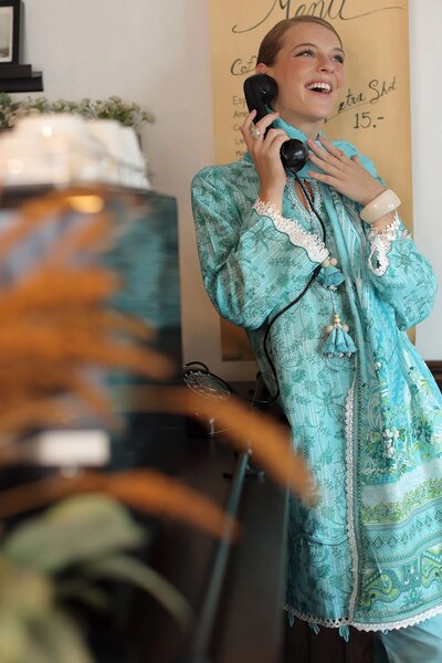 3 Piece Printed Khaddar Suit