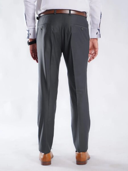 Charcoal Plain Executive Formal Dress Pant (FDT-289)