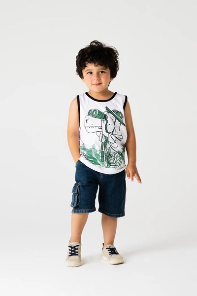 Boys Dino Discovery Tank Top