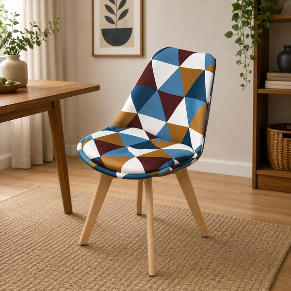 Gigma Printed  W/Fabric Chair