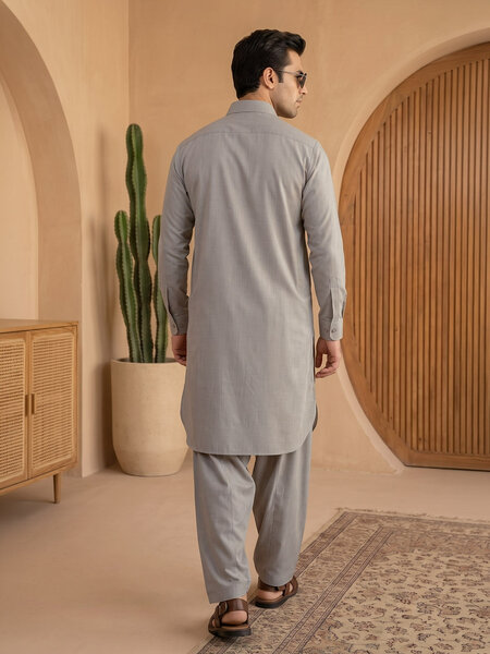 Camel Designer Shalwar Kameez (SK-777)
