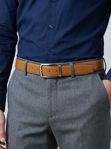 Light Brown & Black Reversible Belt (BELT-982)