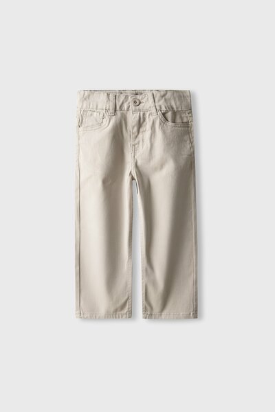 Bpys Light Stone Straight Twill Pants