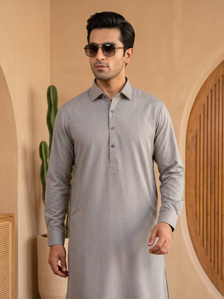 Camel Designer Shalwar Kameez (SK-777)