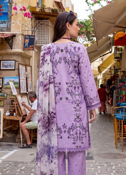 Coco by Al Zohaib Unstitched Printed Cambric 3 Piece Suit AZ26UCC D-03 - Casual Collection