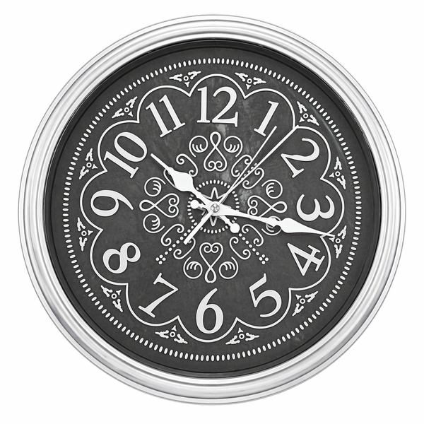 Heritage Wall Clock Glisso 14.5" – Modern Black Dial Gear Design Quartz Wall Clock