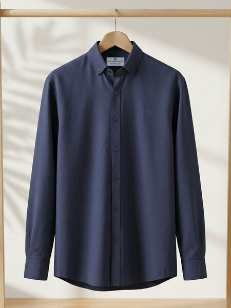 Navy Blue Oxford Shirt (CSB-354)