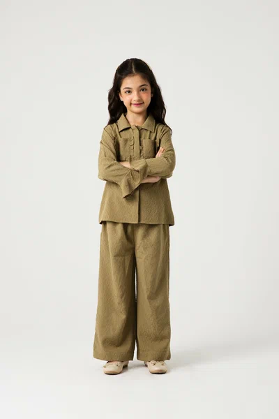 Girls Chic Pista Jacquard Co-ord Set