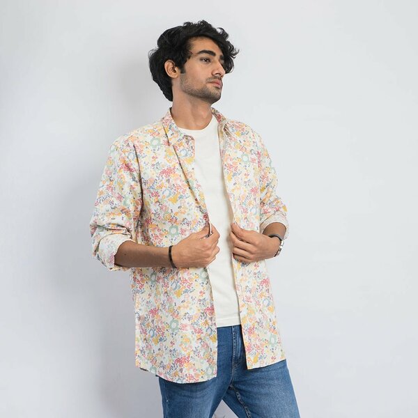VYBE -Casual Shirt - Multi Flowers