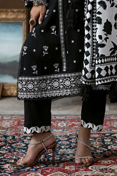 3 Piece Embroidered Suit