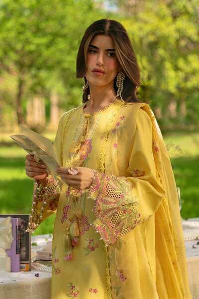Rang Rasiya Unstitched Embroidered Luxury Lawn 3 Piece Suit RR26ULE MYSHA - Eid Collection