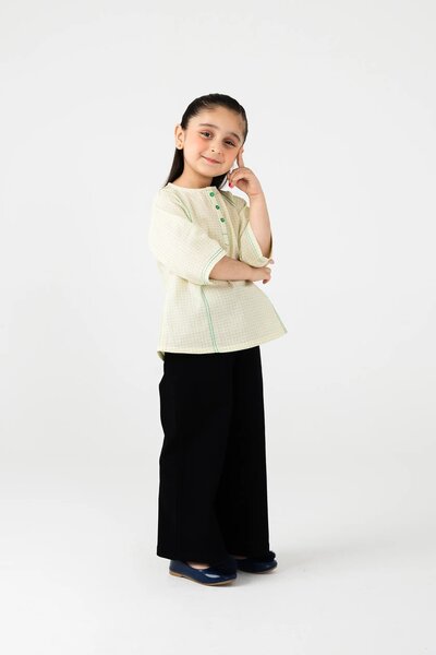 Soft Beige Pintex Cotton Top