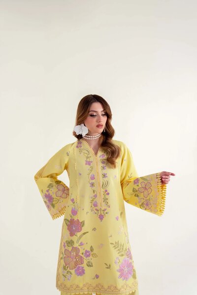 Sable Vogue Unstitched Embroidered Lawn 3 Piece Suit SV26UL SL-01-25-V2 - Summer Collection