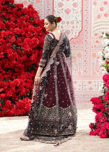 Jhoomro by Nureh Unstitched Embroidered Raw Silk 3 Piece Suit NU26UJW NL-95 - Wedding Collection