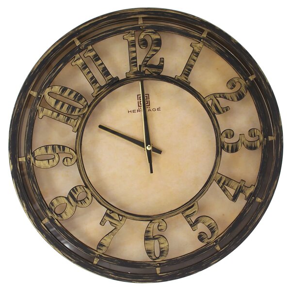 Majestic 15-Inch Heritage Wall Clock – Vintage Antique Style Decorative Wall Clock for Living Room, Office & Home Décor