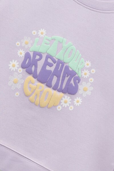 Girls Lilac Dreams Fleece Sweatshirt