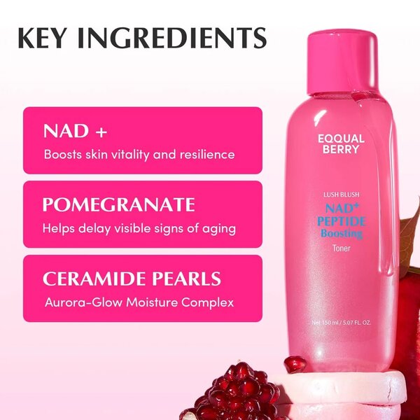 EQQUALBERRY NAD+ Peptide Boosting Toner 150ml