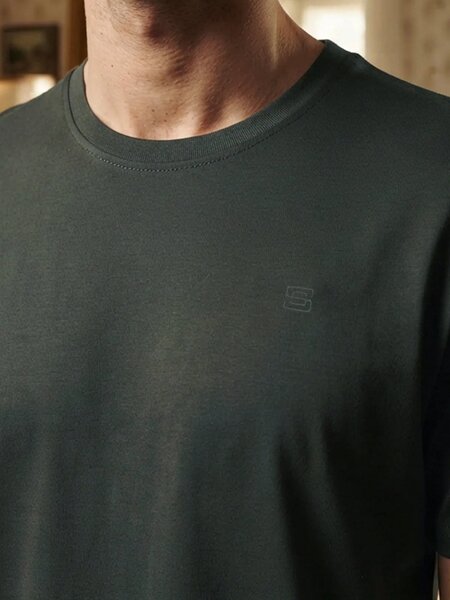 Dark Green Basic T-Shirt (TEE-518)