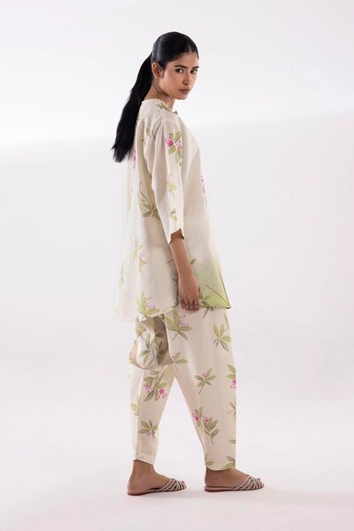 Stitched Printed Jacquard Shirt