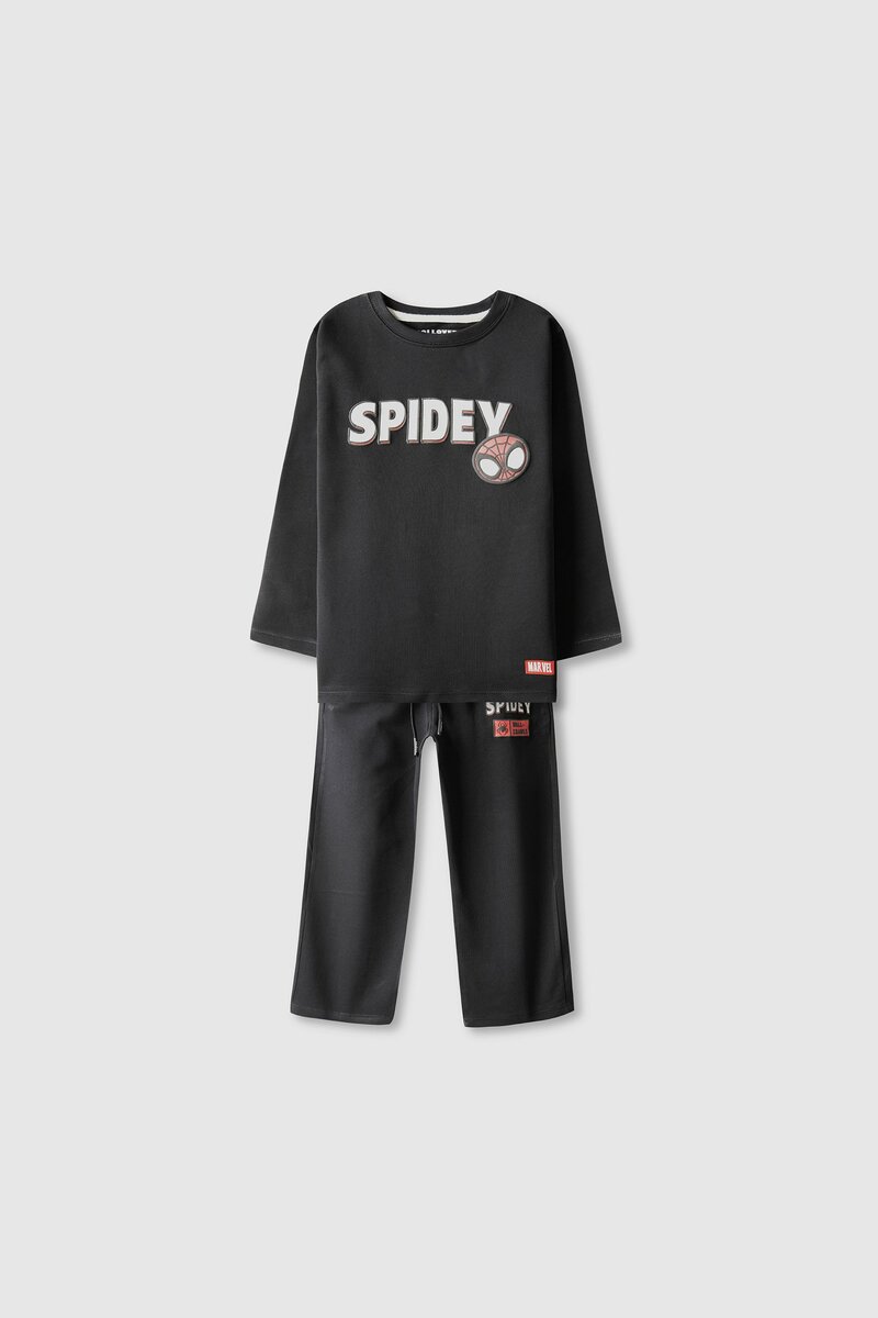 Boys Spidey Marvel Black Co-ord Set