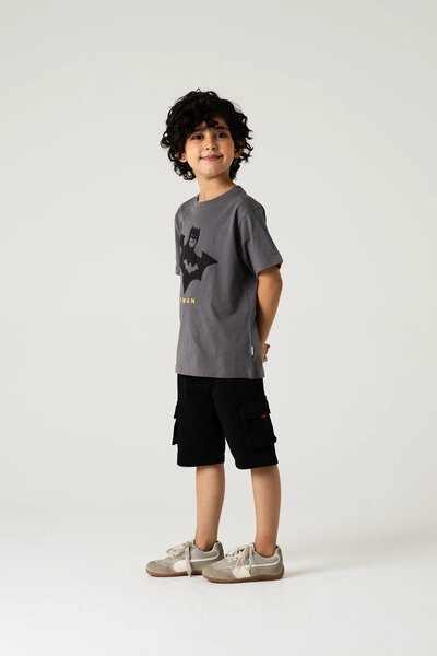 Boys Bat Emblem Graphic T-Shirt