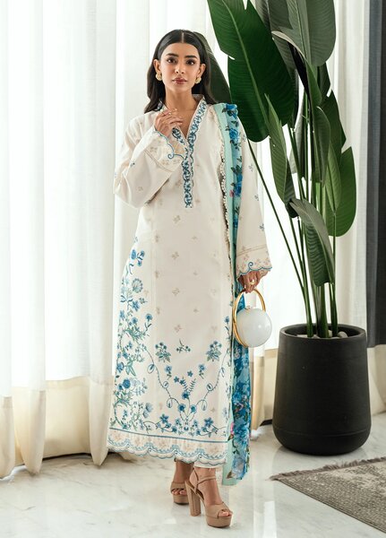Virelle by Sahane Unstitched Embroidered Lawn 3 Piece Suit CG50004 Yvett - Casual Collection