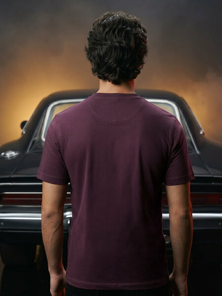 Maroon Basic T-Shirt (TEE-497)