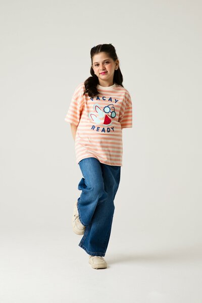 Girls Vacay Ready Oversized Tee