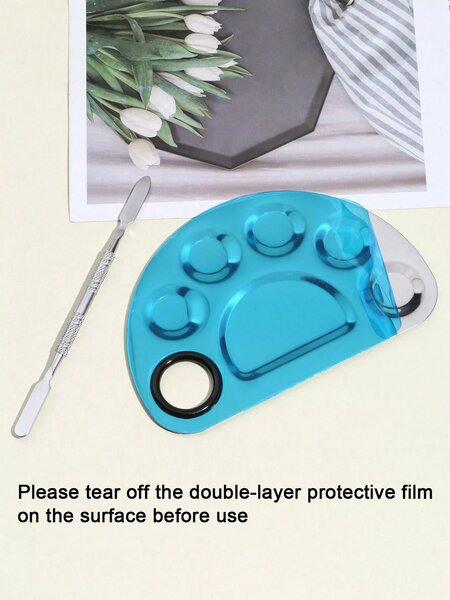 Shein - 2 Pieces Of Semi-Circular Color Mixing Palette